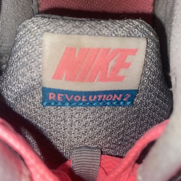 Nike Revolution 2 Running Shoes (554900-006) Gray pink sneakers Men Size 10 - Picture 7 of 9